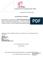 Recredenciamento: Portaria 140 de 10 de Agosto de 2010 - SEDF