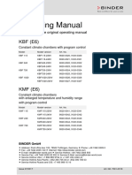 Manual de Operación Binder KBF240
