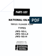 JWS-165 Parts List