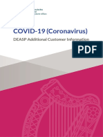 COVID-19 (Coronavirus) : DEASP Additional Customer Information