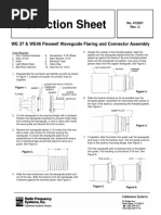 Instruction Sheet: WE 37 & WE46 Flexwell Waveguide Flaring and Connector Assembly