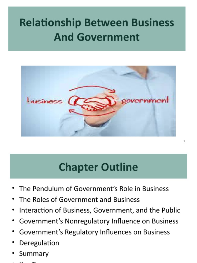 Relationship Between Business and Government | PDF | Environmental Law ...
