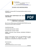 Troca gratuita de tags defeituosas no condomínio Parque Eldorado