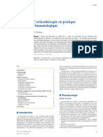 Corticothérapie en Pratique Rhumatologique EMC 2023