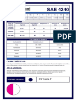 SAE 4340: Acero de gran templabilidad y resistencia