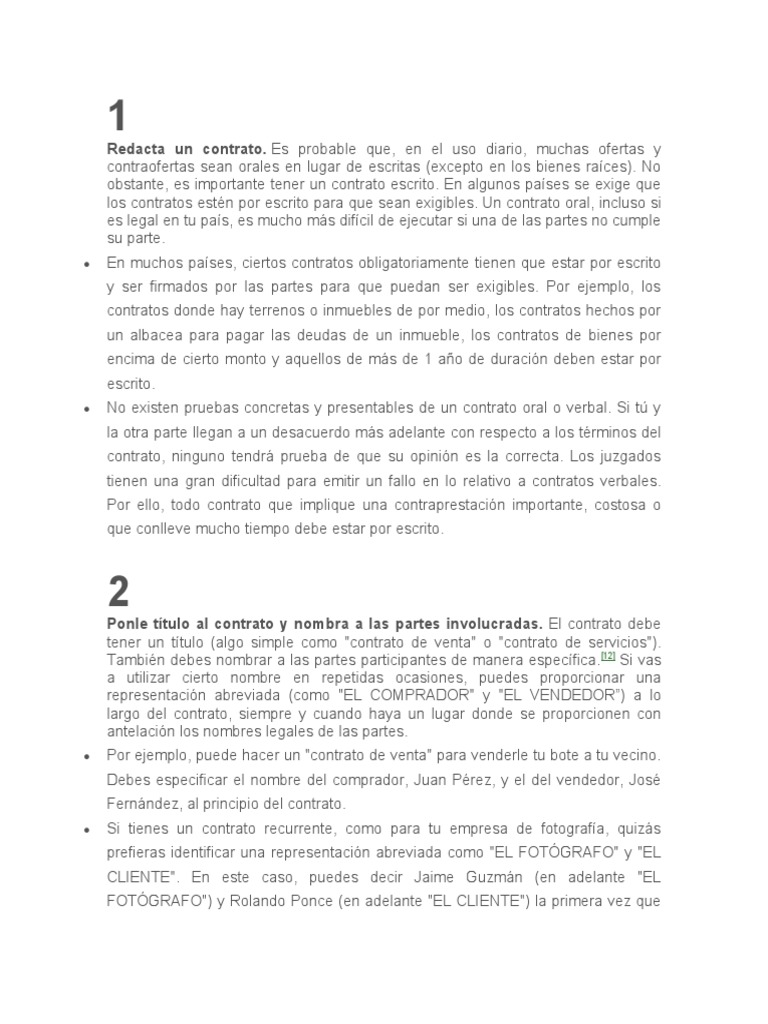 Consejos para Redactar Un Contrato | PDF | Daños y perjuicios | Justicia