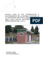 Manual de Uso, Conservación y Mantenimiento Ie Piedra de León