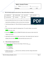 Oral Skills Quiz #1 With Answer Keys