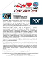 Curso PADI Open Water Diver con certificación internacional