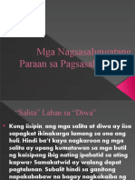 Mga Nagsasalungatang Paraan Sa Pagsasaling-Wika FIL 110 (Maam Michelle)