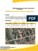 Reporte Complementario de Incendio Urbano #039