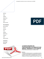 A Participação Do Profissional de Arquivo No Brasil Perante A Lei 6.546 - 78