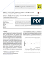 Influence of Spark Plasma Sintering Parameters On Densification and Mechanical Porperties of Boron Carbide