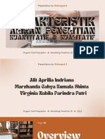 Kelompok 2 - Karakteristik Aliran Penelitian Kuantitatif Dan Kualitatif