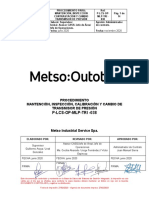 Mantención, Inspección Contrastación y Cambio Transmisor de Presión