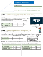 Cours Proportionnalite