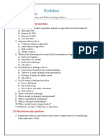 Worksheet - Features, Problems and Policies of Agriculture.