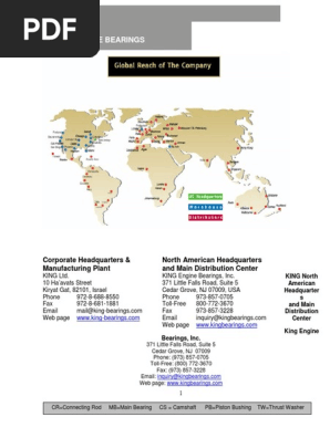 Catalogue King Engine Bearings 2013 | PDF | Bearing (Mechanical