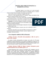 Taxe Si Impozite Aplicabile in Romania La Momentul Actual