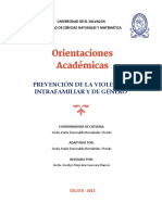 Prevención de la violencia intrafamiliar y de género