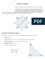 Triángulo Rectángulo y T. No Rectángulo