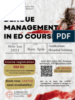 Dengue Management in ED Course 2023 Flyer