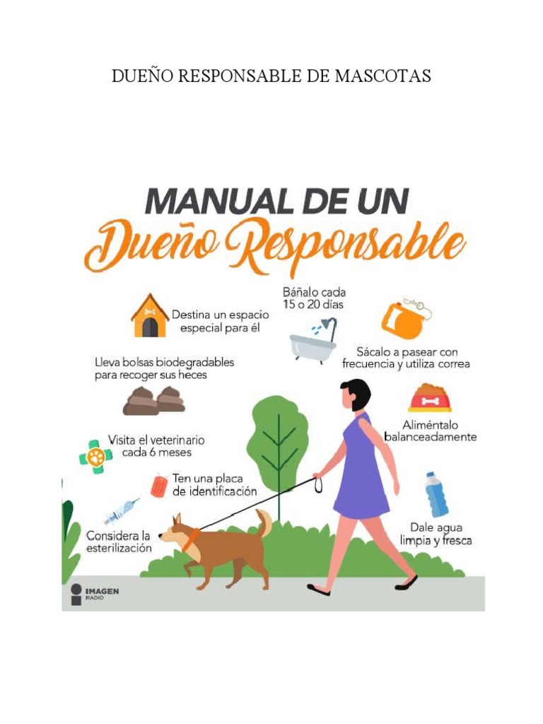 Dueño Responsable de Mascotas | PDF