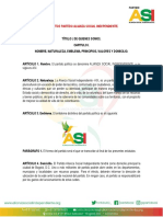 Estatutos Partido Alianza Social Independiente 2023 - Final