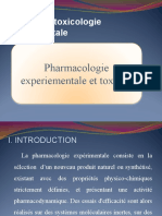 Pharmaco Toxicologie Expérimentale