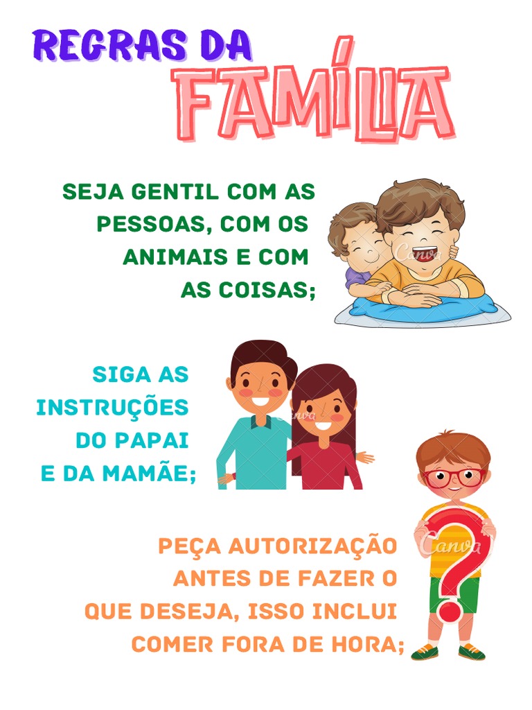 Regras de Convivência Familiar | PDF