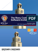 The Many Contexts of Software Architecture: BITS Pilani