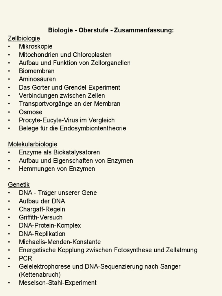  Biologie Abitur BW 2023 