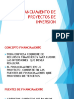 Financiamiento proyectos inversión