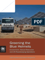 UN UNEP Greening The Blue Helmets Environment, Natural Resources and UN Peacekeeping Operatios 2012