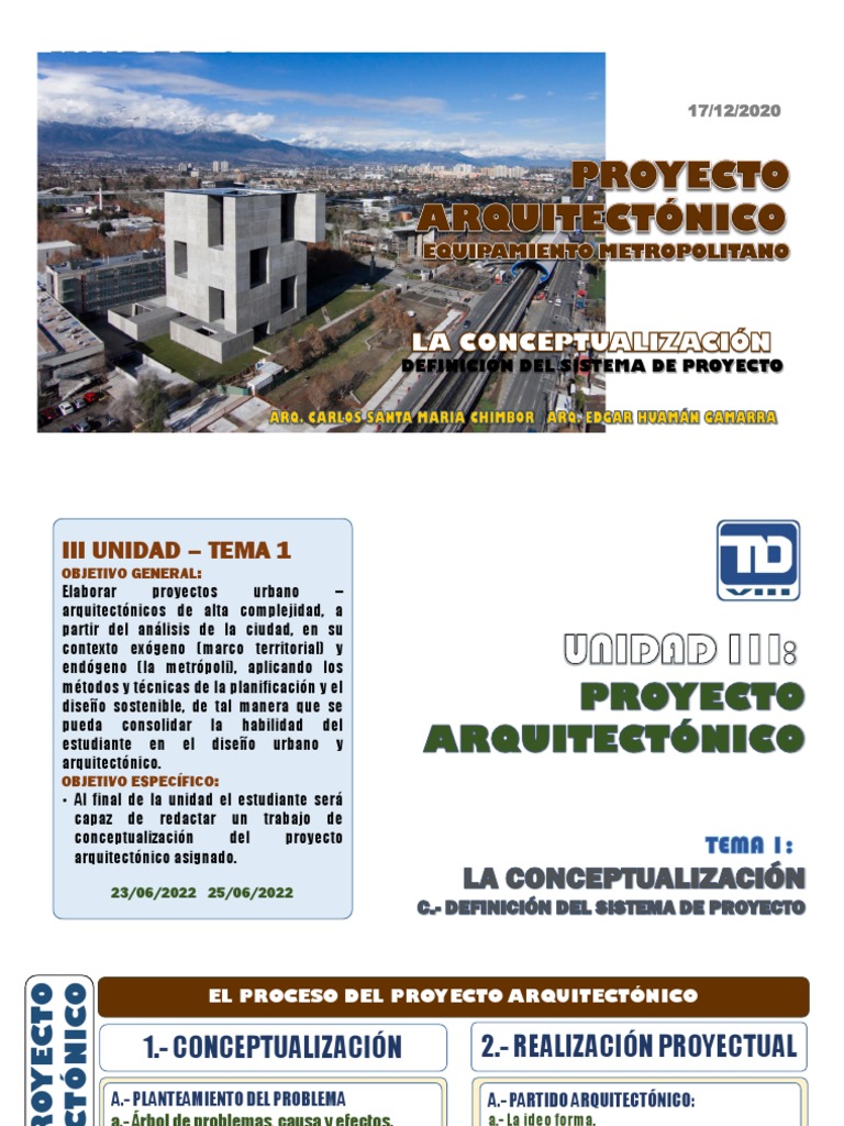 Unidad Ii - Proyecto Arquitectónico - Tema 1 - Conceptualización ...