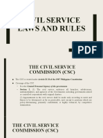 CIVIL SERVICE LAW and RULES