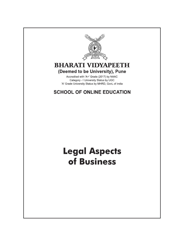 MBA 106 Legal Aspects of Business | PDF | Guarantee | Law Of Agency