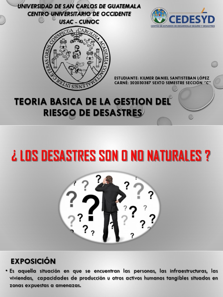 Teoria Basica de La Gestion Del Riesgo de Desastres PDF | PDF | Riesgo ...