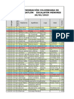 Escalafón Federados Menores 2023 02 20