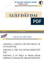 CHƯƠNG 1 - BÀI 1 - CHẾ ĐỘ SỞ HỮU ĐẤT ĐAI