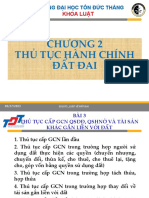 CHƯƠNG 2 - BÀI 3 - THỦ TỤC CẤP GIẤY CHỨNG NHÂN QUYỀN SỬ DỤNG ĐẤT QUYỀN SỞ HỮU NHÀ Ở VÀ TÀI SẢN KHÁC GẮN LIỀN VỚI ĐẤT