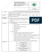 Sop Dekontaminasi Meja Kerja PKM KB