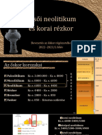 04 - Késő Neolitikum, Korai Rézkor - 2022-2023 - I. Félév