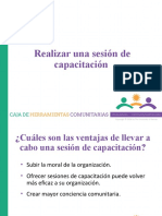 Realizar Una Sesión de Capacitación