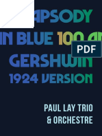 Rhapsody Gershwin in Blue 100 Ans: Paul Lay Trio & Orchestre