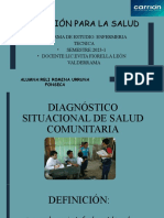 Diagnóstico situacional salud comunitaria