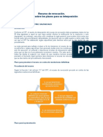 Recurso de Revocación. Análisis Sobre Los Plazos para Su Interposición.