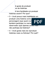 Produzindo histórias: narrador vs personagem