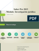 Prueba Saber Pro 2019: Investigación jurídica