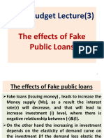 The Effects of Fake Public Loans